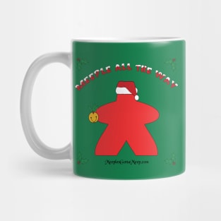 Meeple all the Way, red Mug